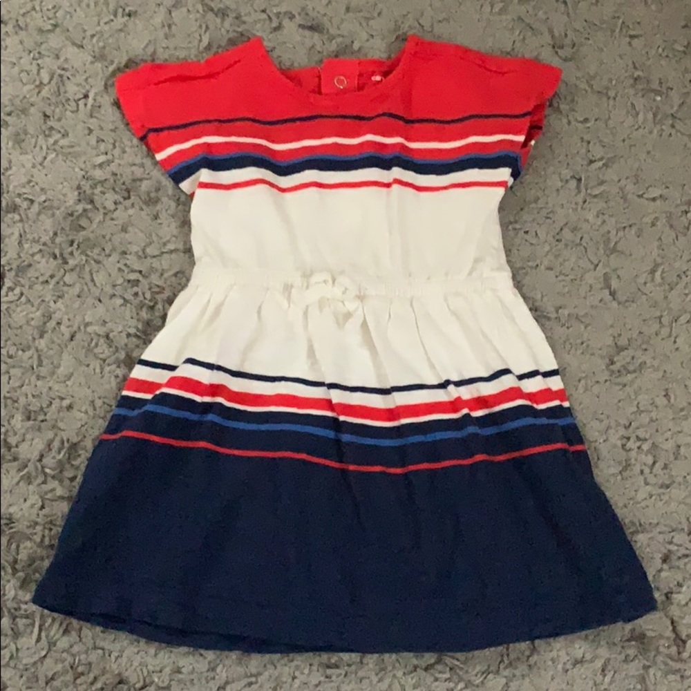 Red white and blue dress with bloomers